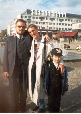 Николай Вересов, Владимир и Кирилл Кудрявцевы. 1999 г.