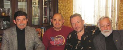 Слева направо – Василин Василев, Румен Стоматов, Виктор Слободчиков у нас дома