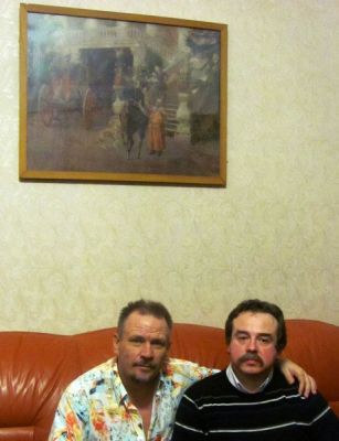 Владимир Кудрявцев с троюродным братом Сергеем Игоревичем Попелем