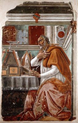 Санро Боттичелли. Святой Августин в молитвенном созерцании.