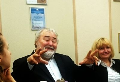 Вадим Петровский с женой и коллегой Мариной Бороденко